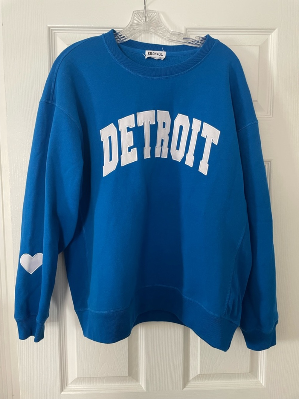 Detroit Royal Blue Crewneck Sweatshirt